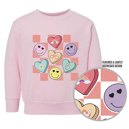 Candy Hearts Sweatshirt | Minis
