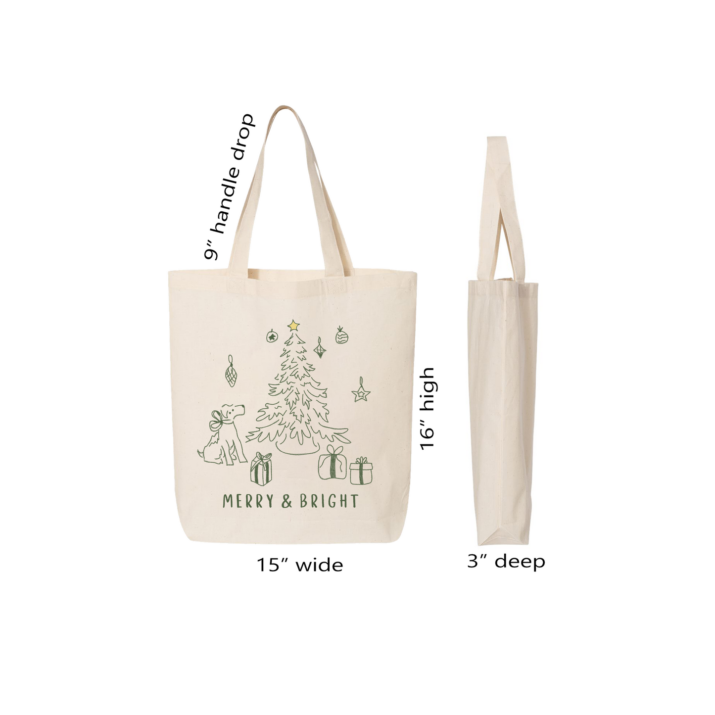 Merry & Bright Tote Bag