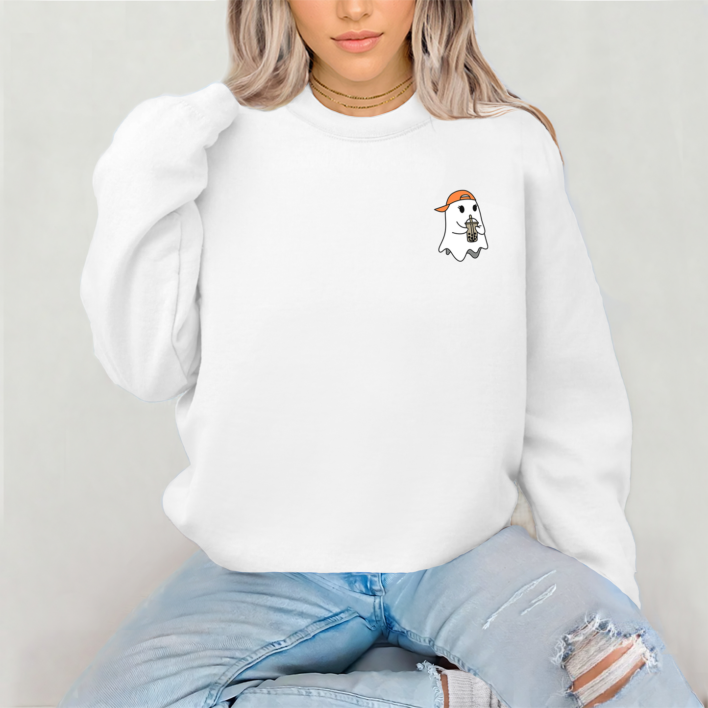 Bubble Tea Ghost Sweatshirt