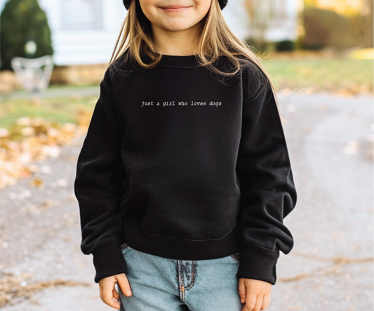 Just a Girl Youth Sweatshirt | Minis