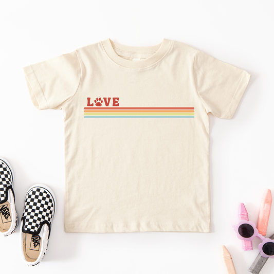 Love Paw Stripe Tee | Minis