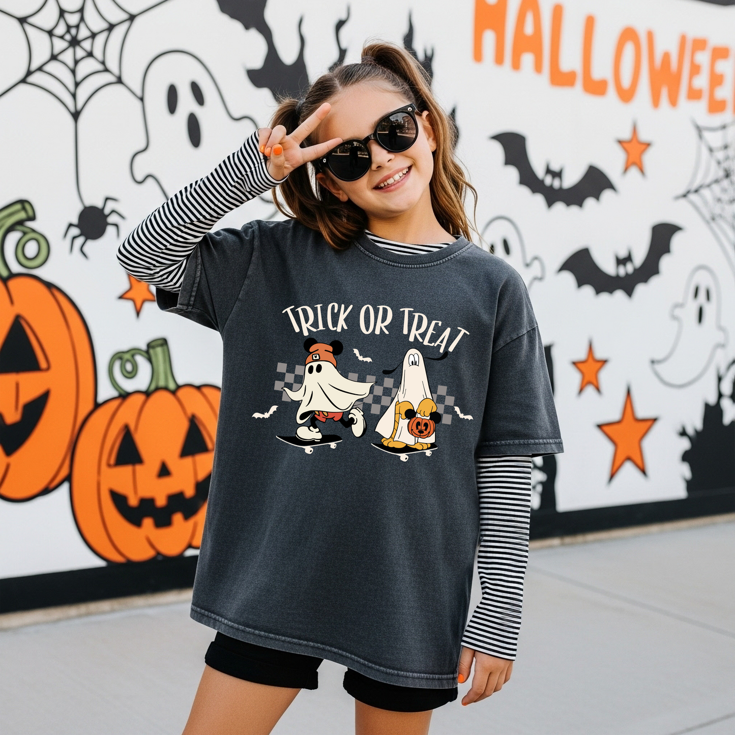 Skateboard Mickey Tee | Minis