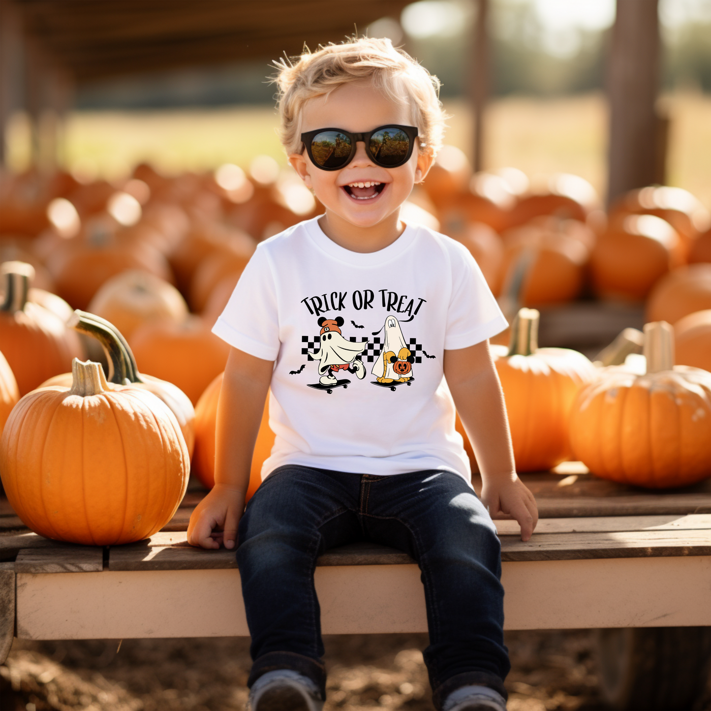 Skateboard Mickey Tee | Minis