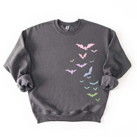 Pastel Flying Bats Sweatshirt