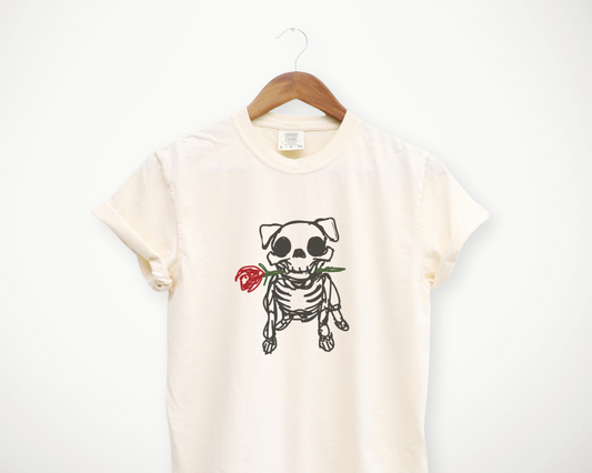 Skelly Bulldog Rose Tee