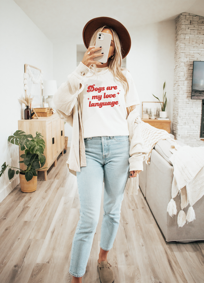 Dogs Are My love Language Tee