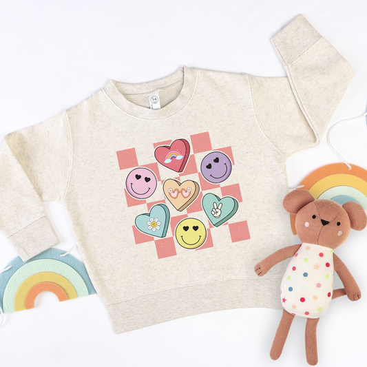 Candy Hearts Sweatshirt | Minis