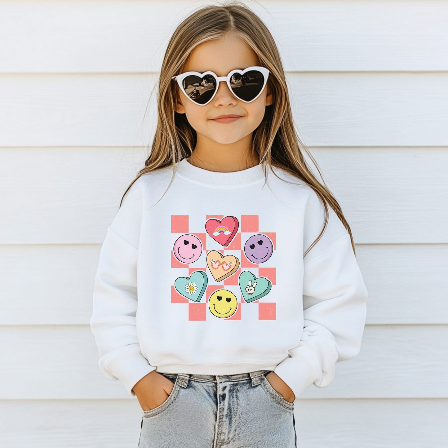 Candy Hearts Sweatshirt | Minis