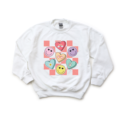 Candy Hearts Sweatshirt | Minis