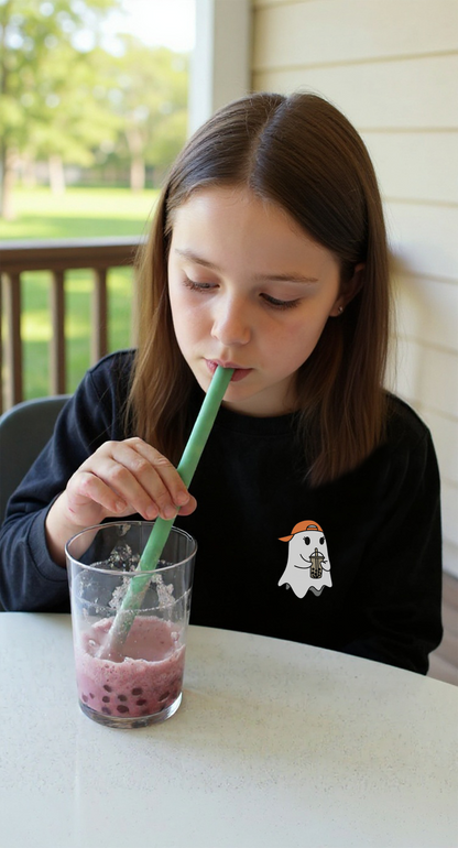 Bubble Tea Ghost Sweatshirt | Minis