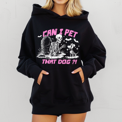 Can I Pet That Dog Sweatshirt - Pink