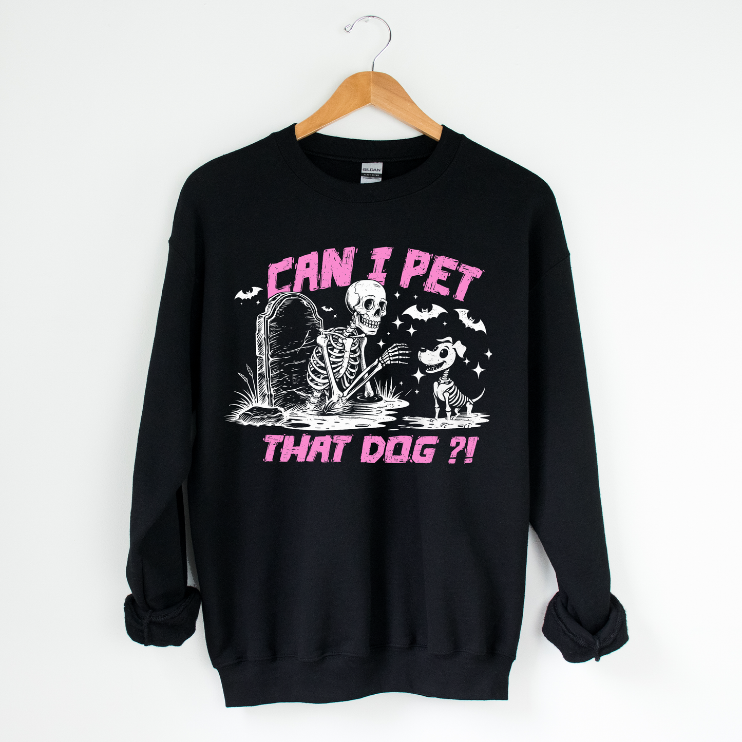 Can I Pet That Dog Sweatshirt - Pink