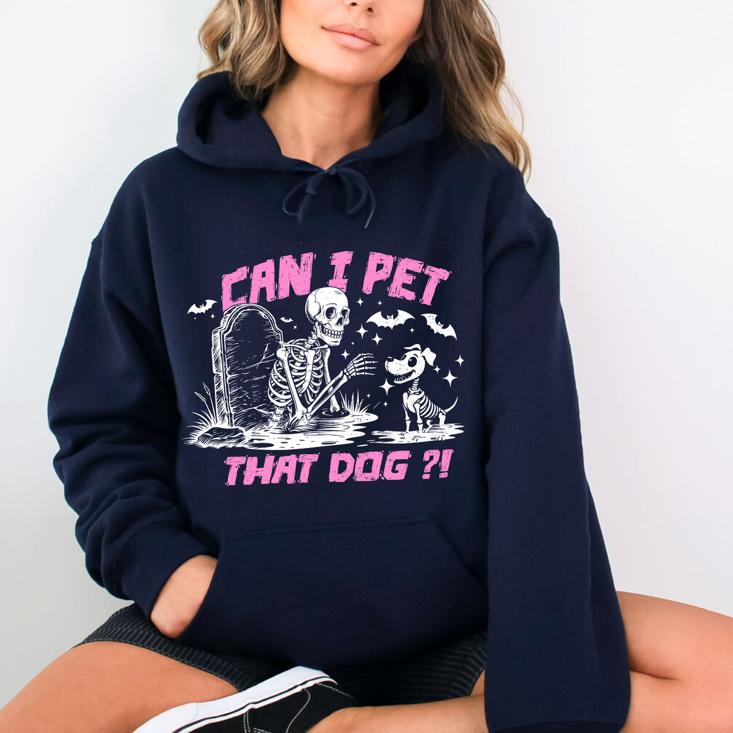 Can I Pet That Dog Sweatshirt - Pink