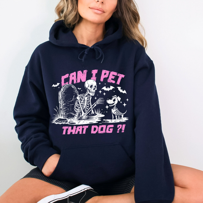 Can I Pet That Dog Sweatshirt - Pink