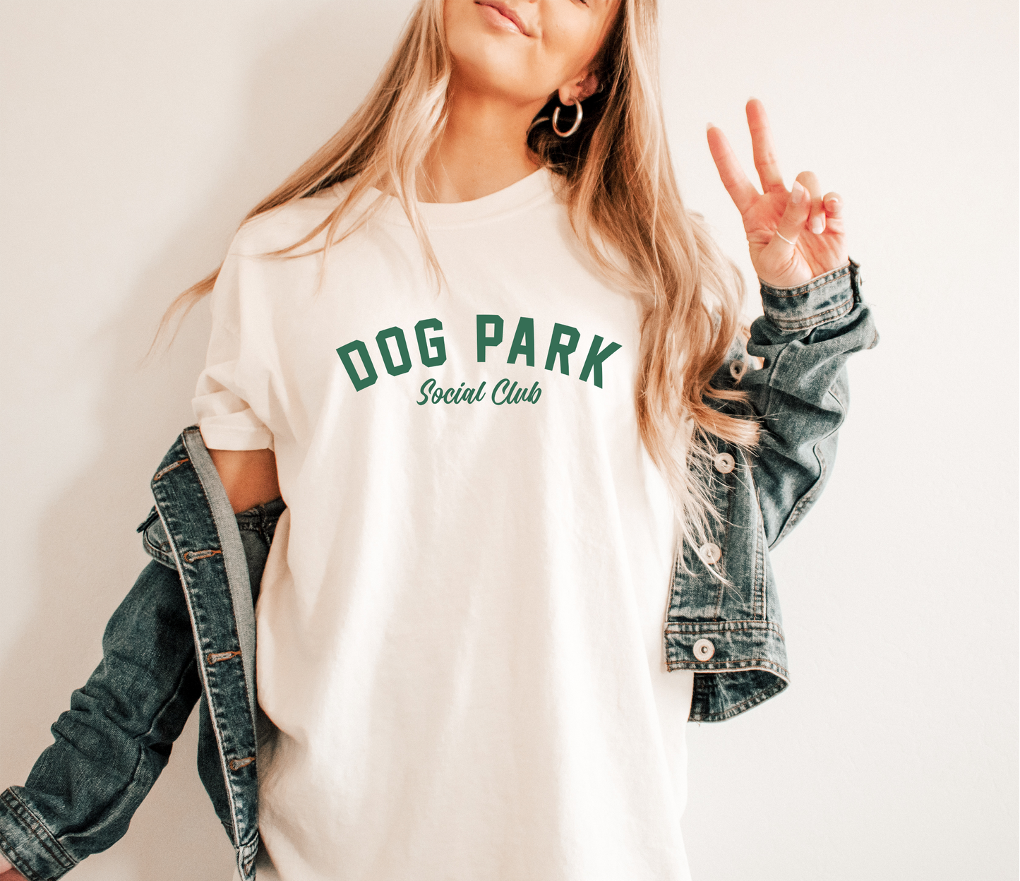 Dog Park Social Club Tee: Green Print