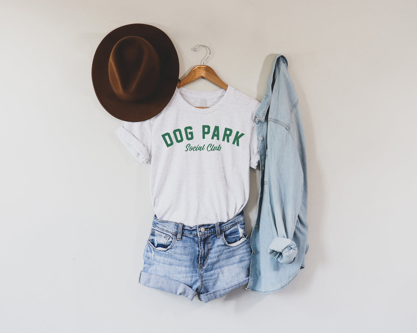 Dog Park Social Club Tee: Green Print
