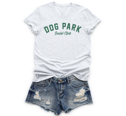Dog Park Social Club Tee: Green Print