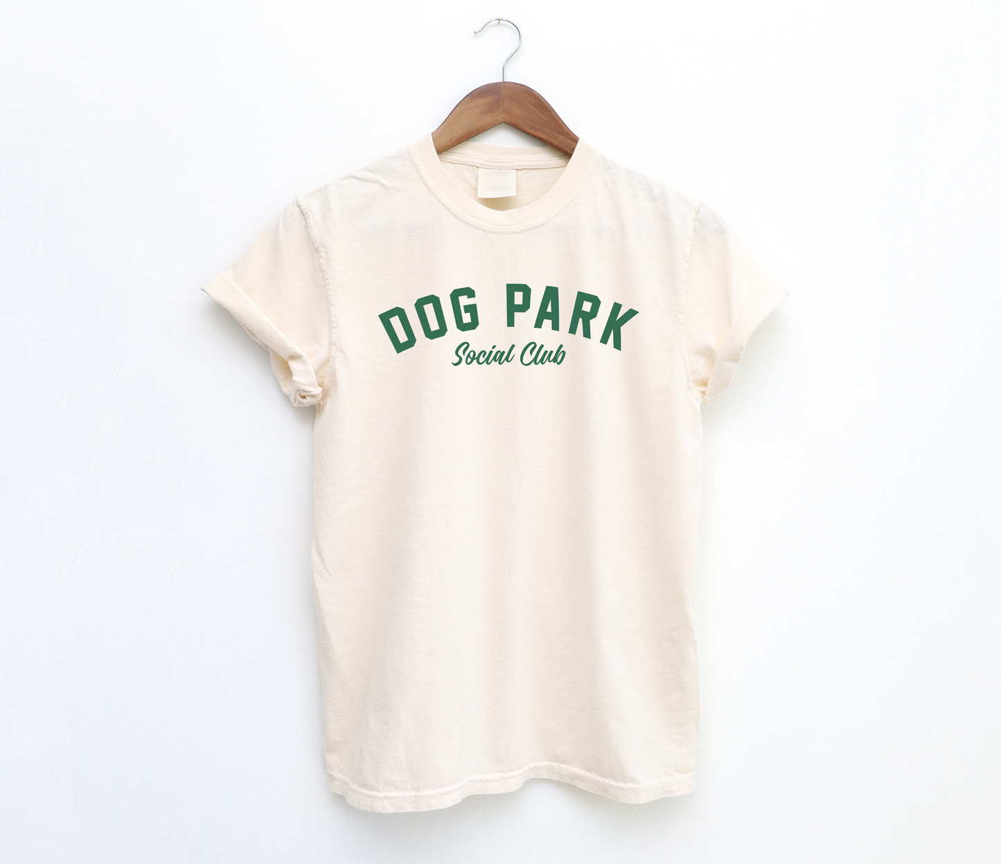 Dog Park Social Club Tee: Green Print