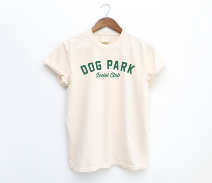 Dog Park Social Club Tee: Green Print