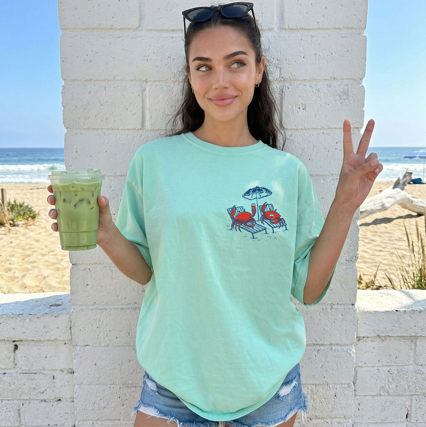 Crabby Beach Tee