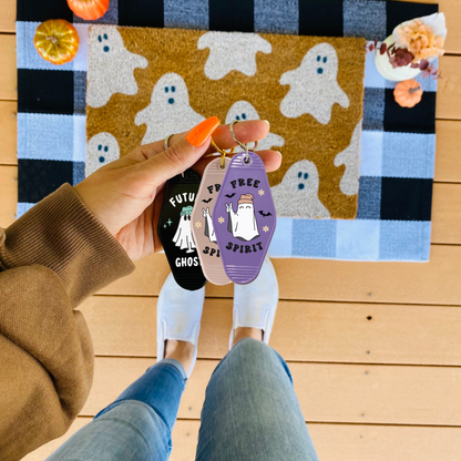 Ghost Motel Keychains