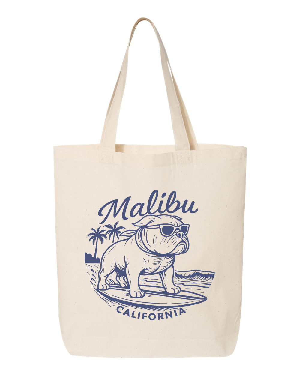 Malibu Dog Beach Tote Bag