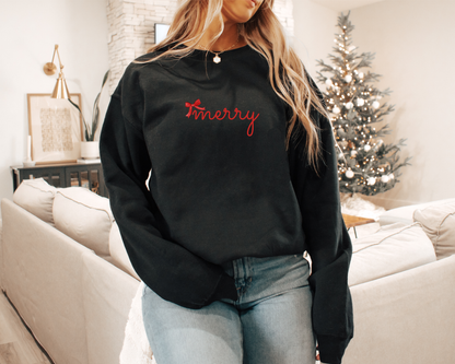Merry Bow Sweatshirts