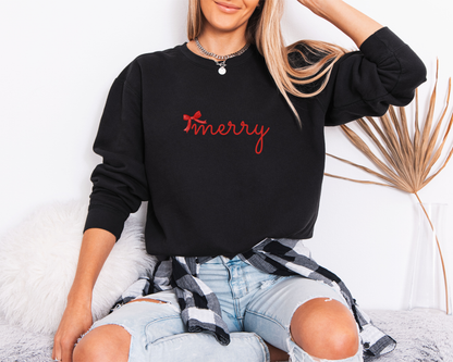 Merry Bow Sweatshirts