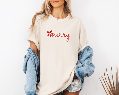 Merry Bow Tee