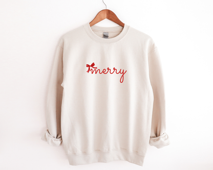 Merry Bow Sweatshirts