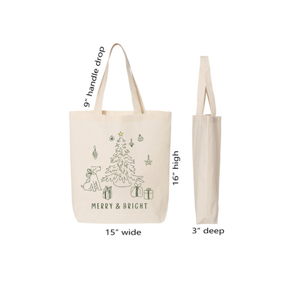 Merry & Bright Tote Bag