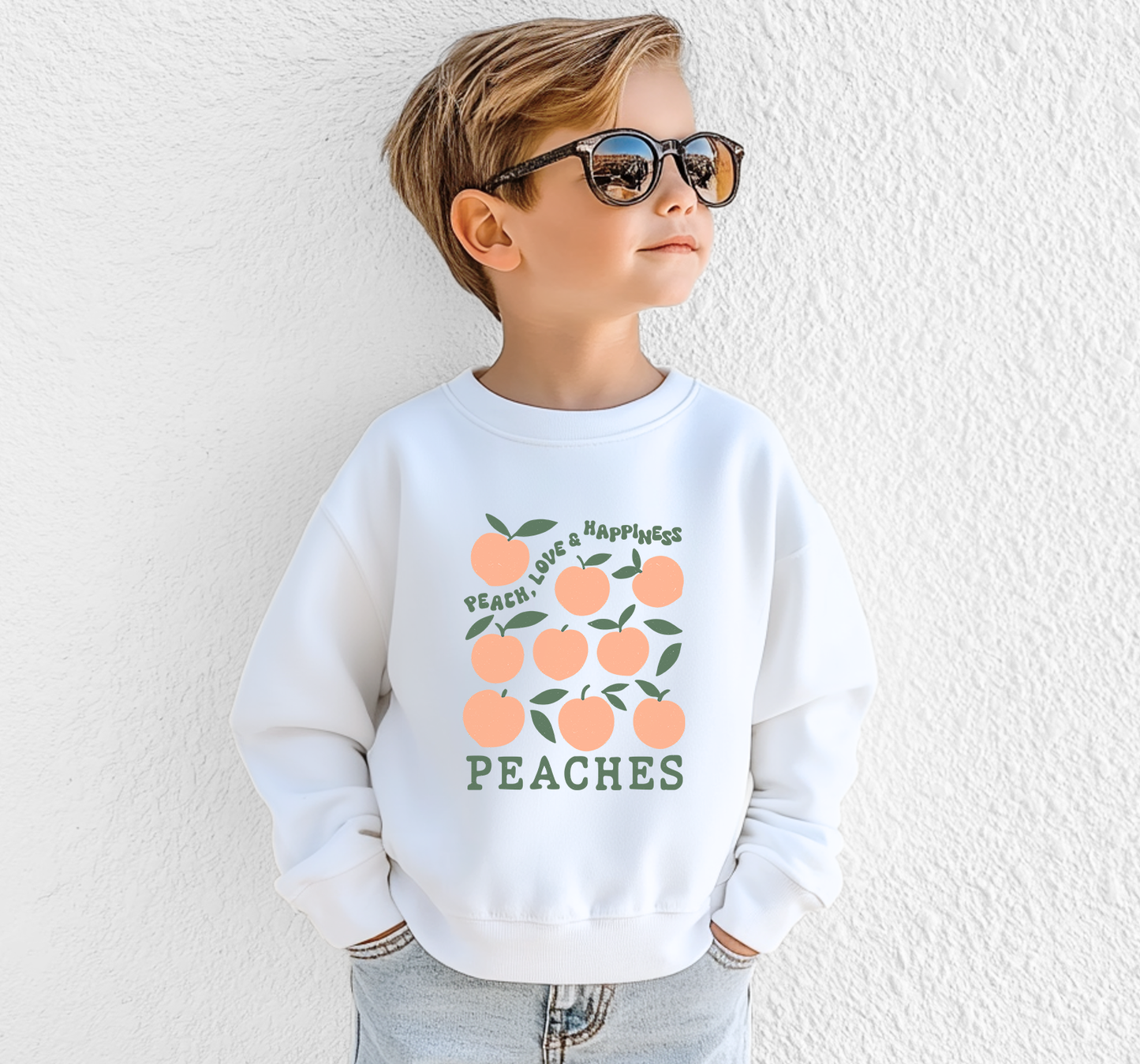 Peach Love Sweatshirt | Minis