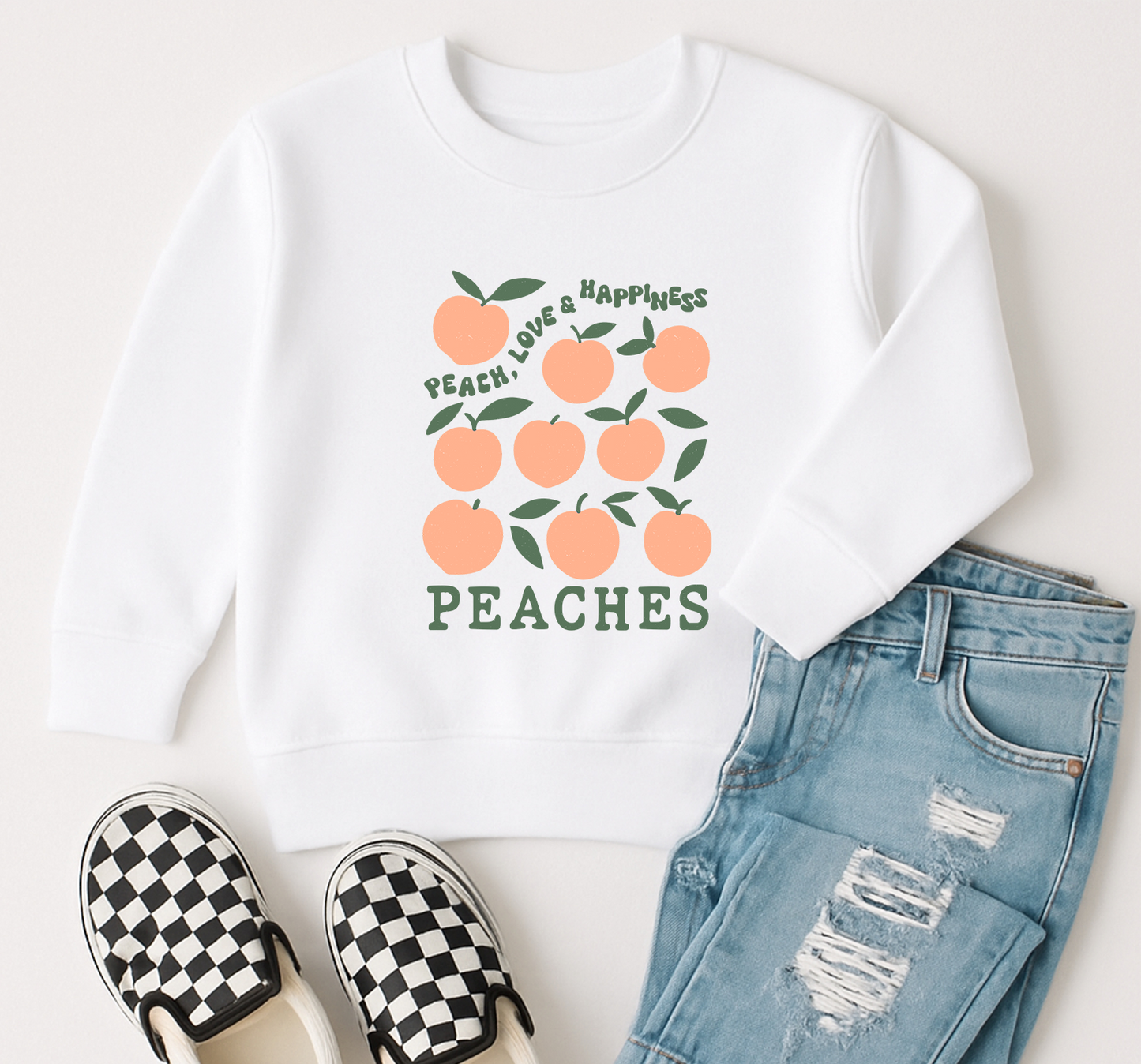 Peach Love Sweatshirt | Minis