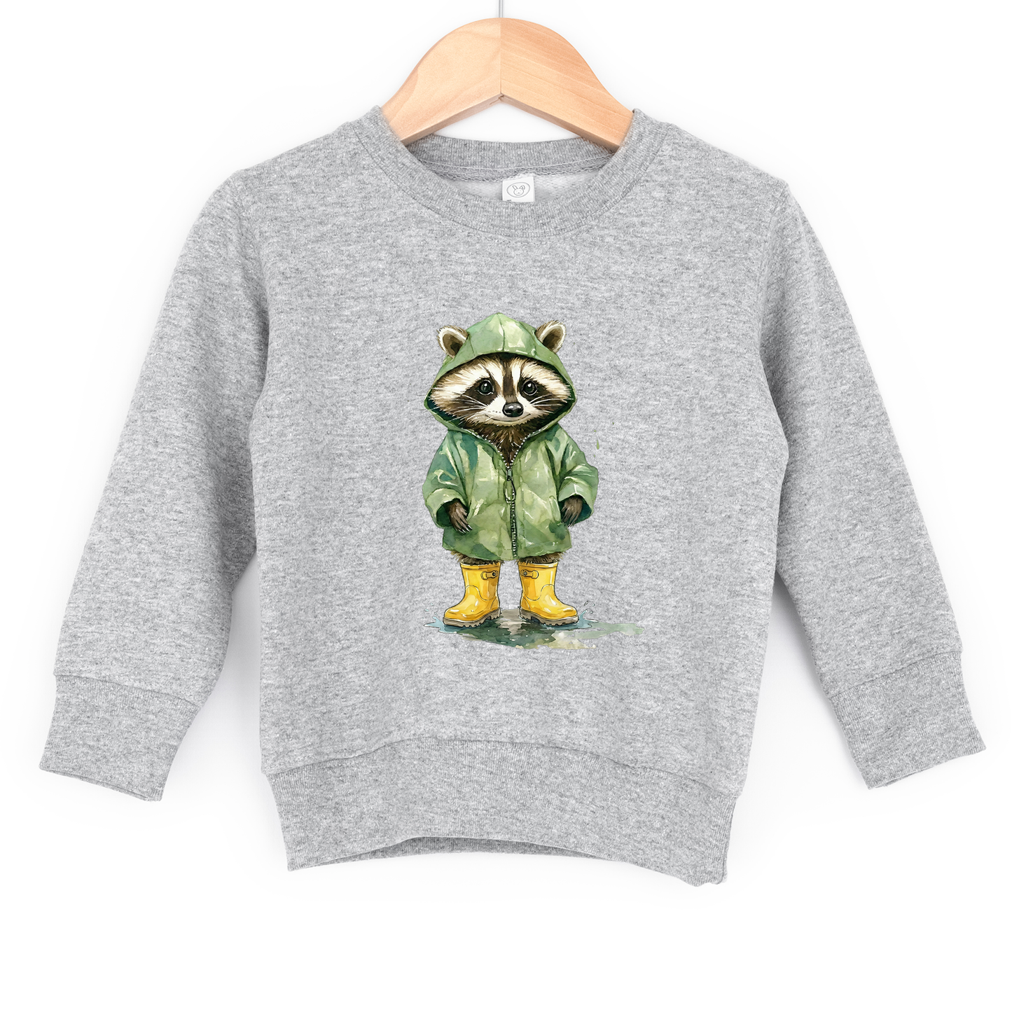 Rainy Day Raccoon Sweatshirt | Minis