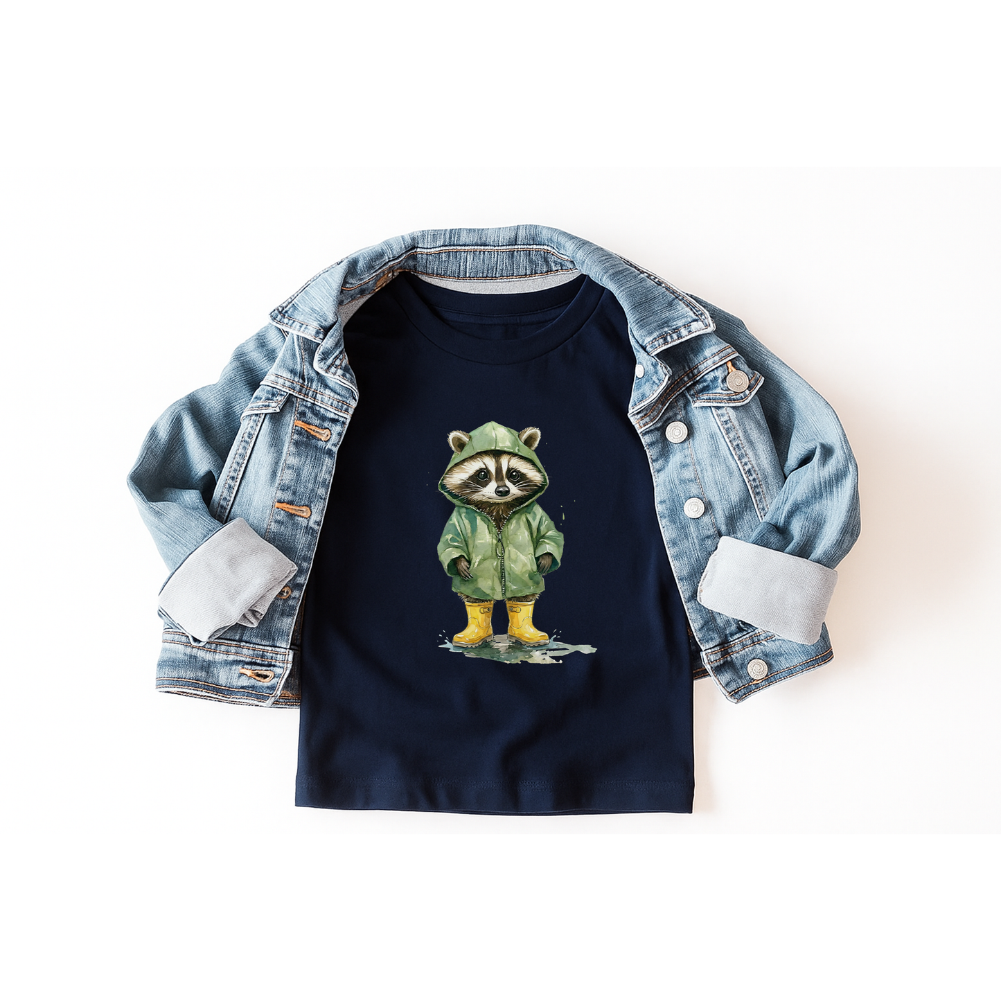 Rainy Day Raccoon Sweatshirt | Minis