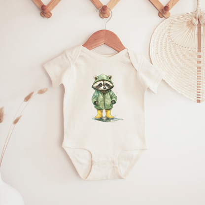 Rainy Day Raccoon Tee | Minis
