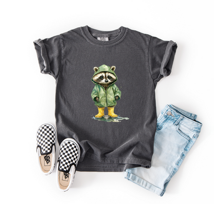 Rainy Day Raccoon Tee | Minis
