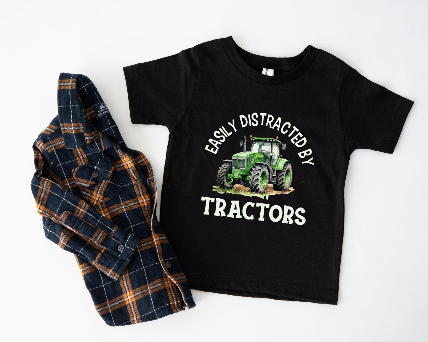 Distracted By Tractors Tee | Minis