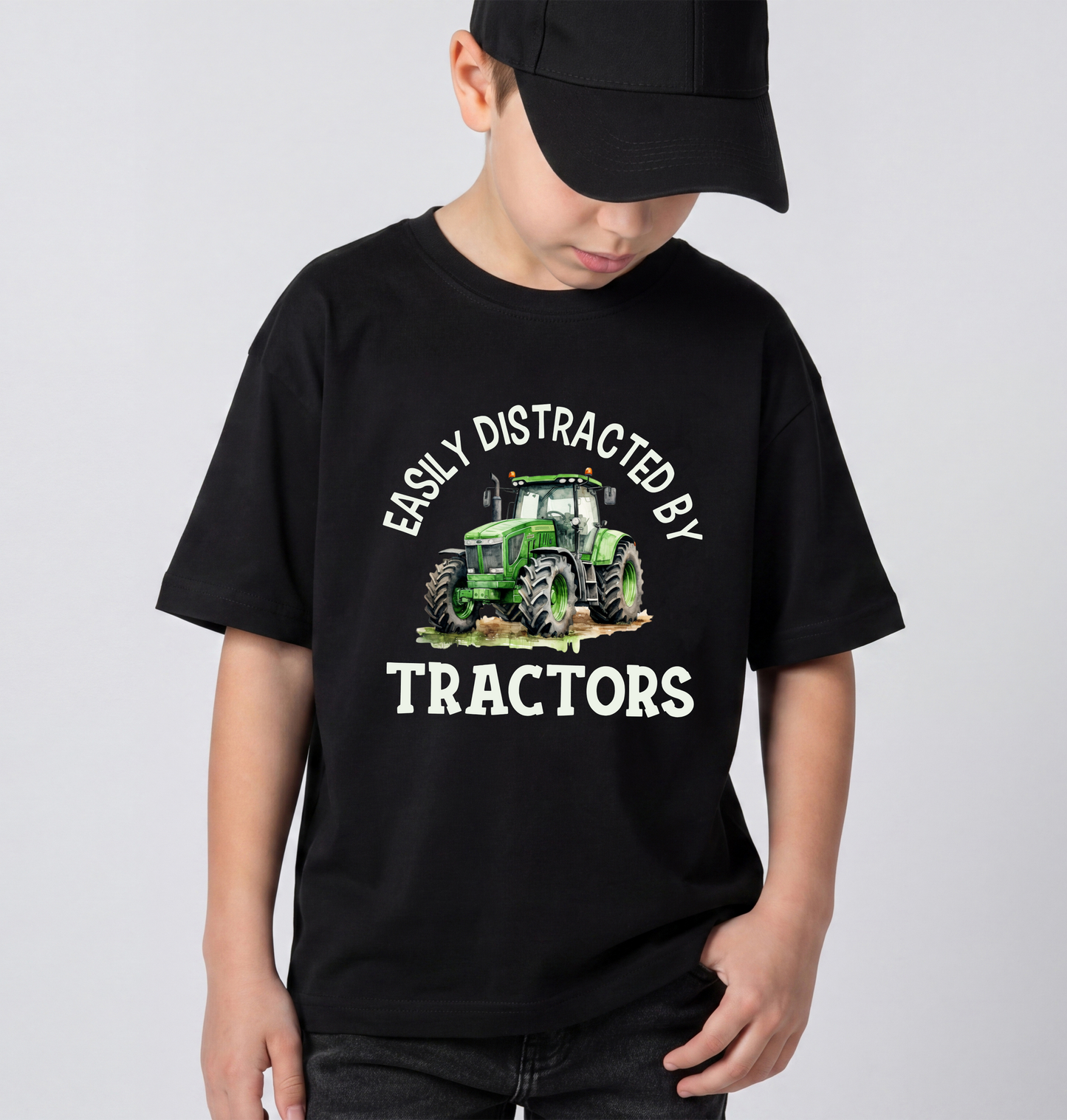 Distracted By Tractors Tee | Minis