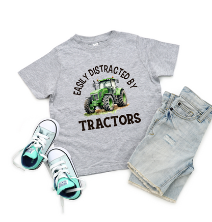 Distracted By Tractors Tee | Minis