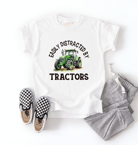 Distracted By Tractors Tee | Minis