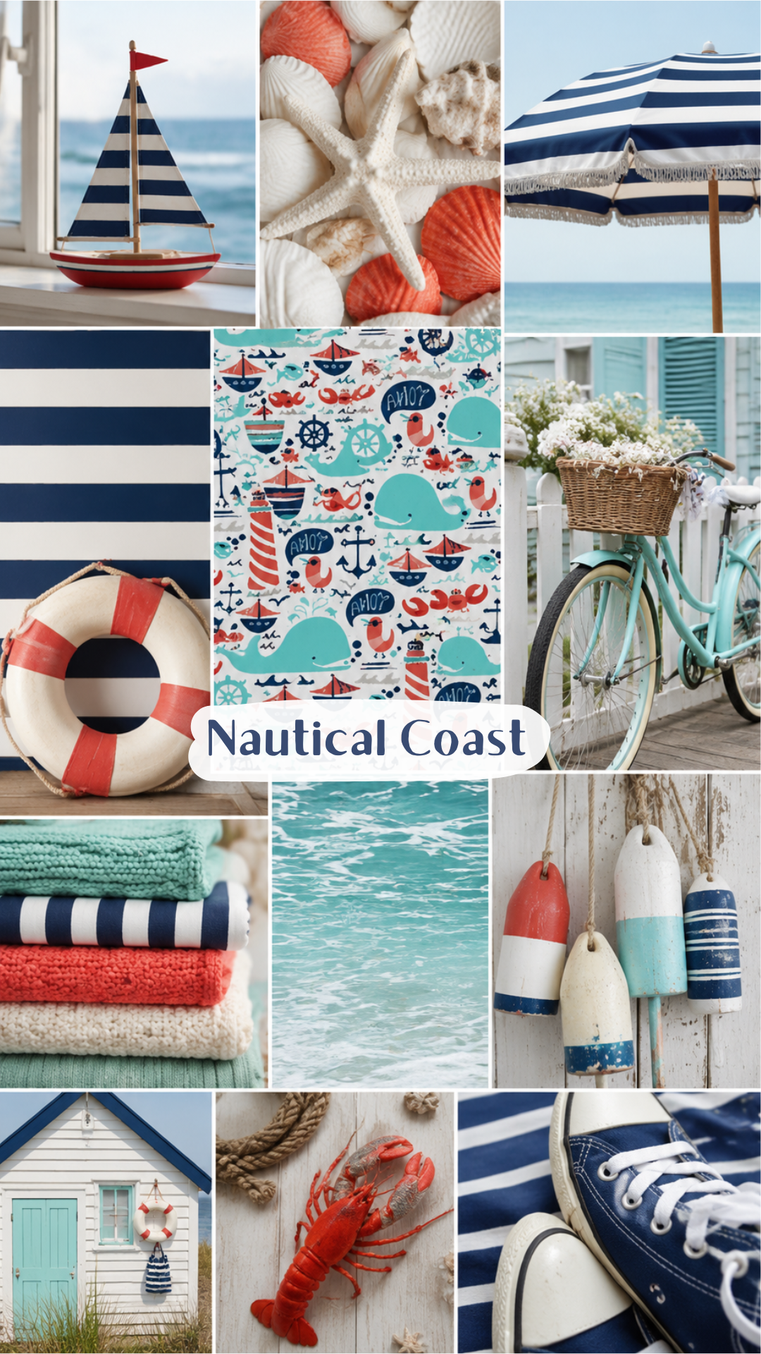 Nautical Coast - Performance Dog Bandana