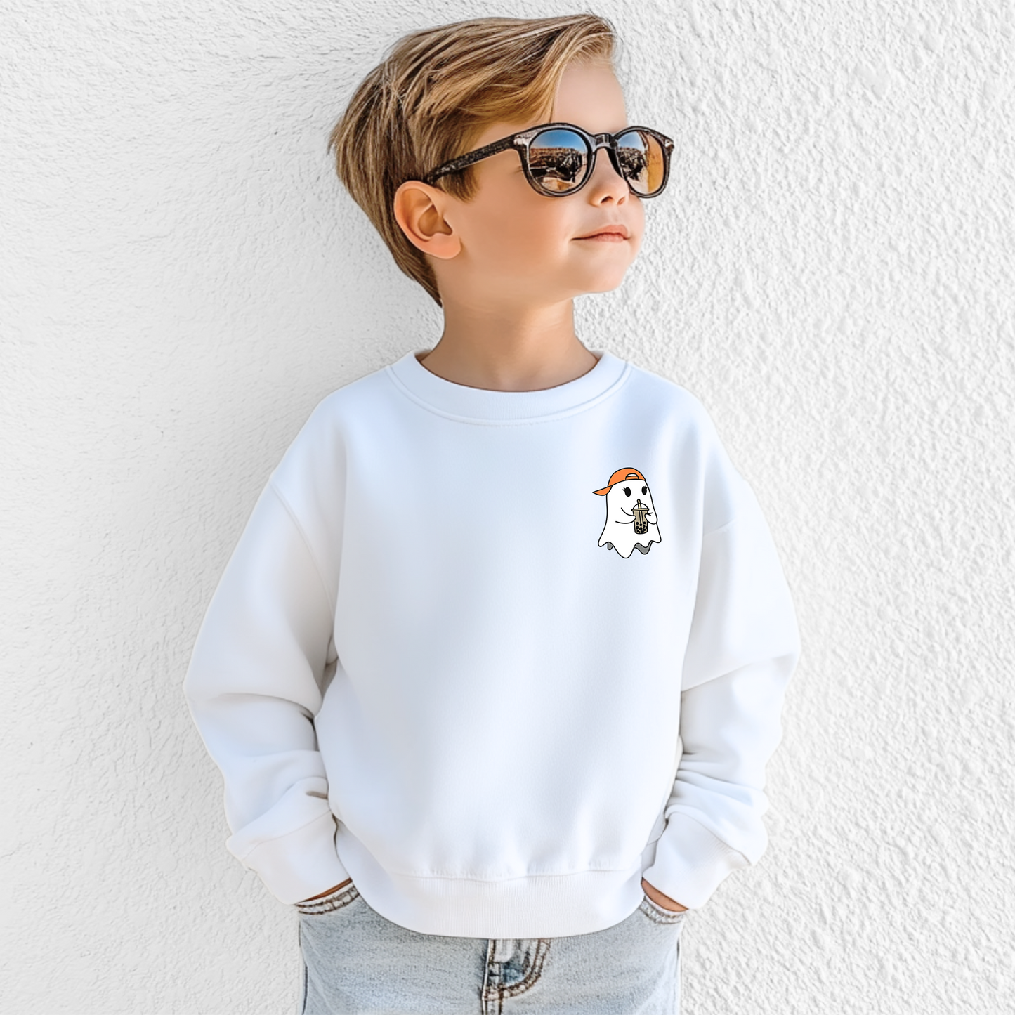 Bubble Tea Ghost Sweatshirt | Minis