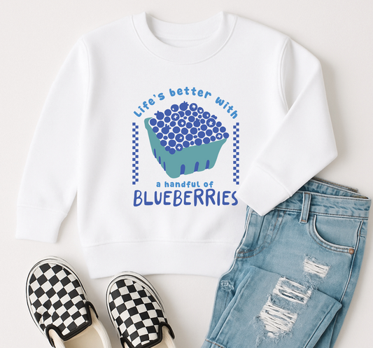 Blueberries Sweatshirt | Minis