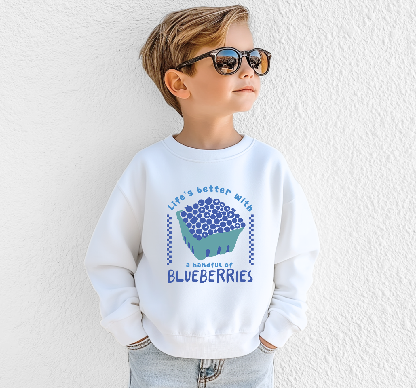 Blueberries Sweatshirt | Minis