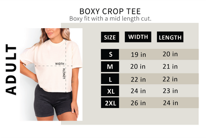 Lake Side Beach Club Boxy Crop Tee