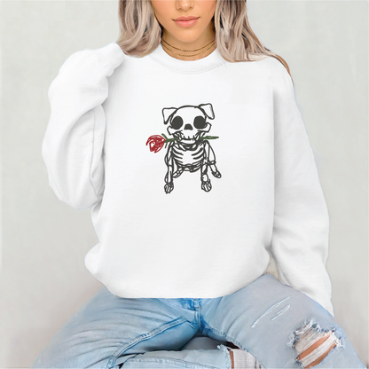 Skelly Bulldog Rose Sweatshirt