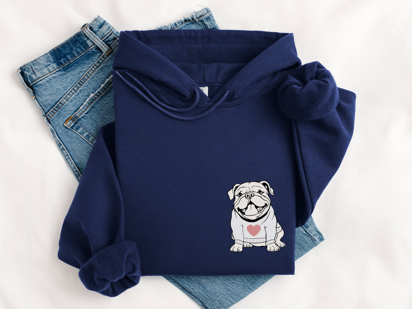 Bulldog Valentine Sweatshirts