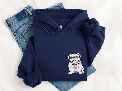 Bulldog Valentine Sweatshirts