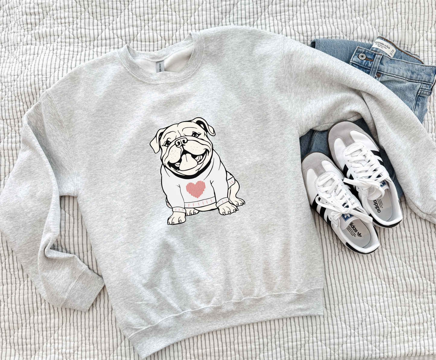 Bulldog Valentine Sweatshirts